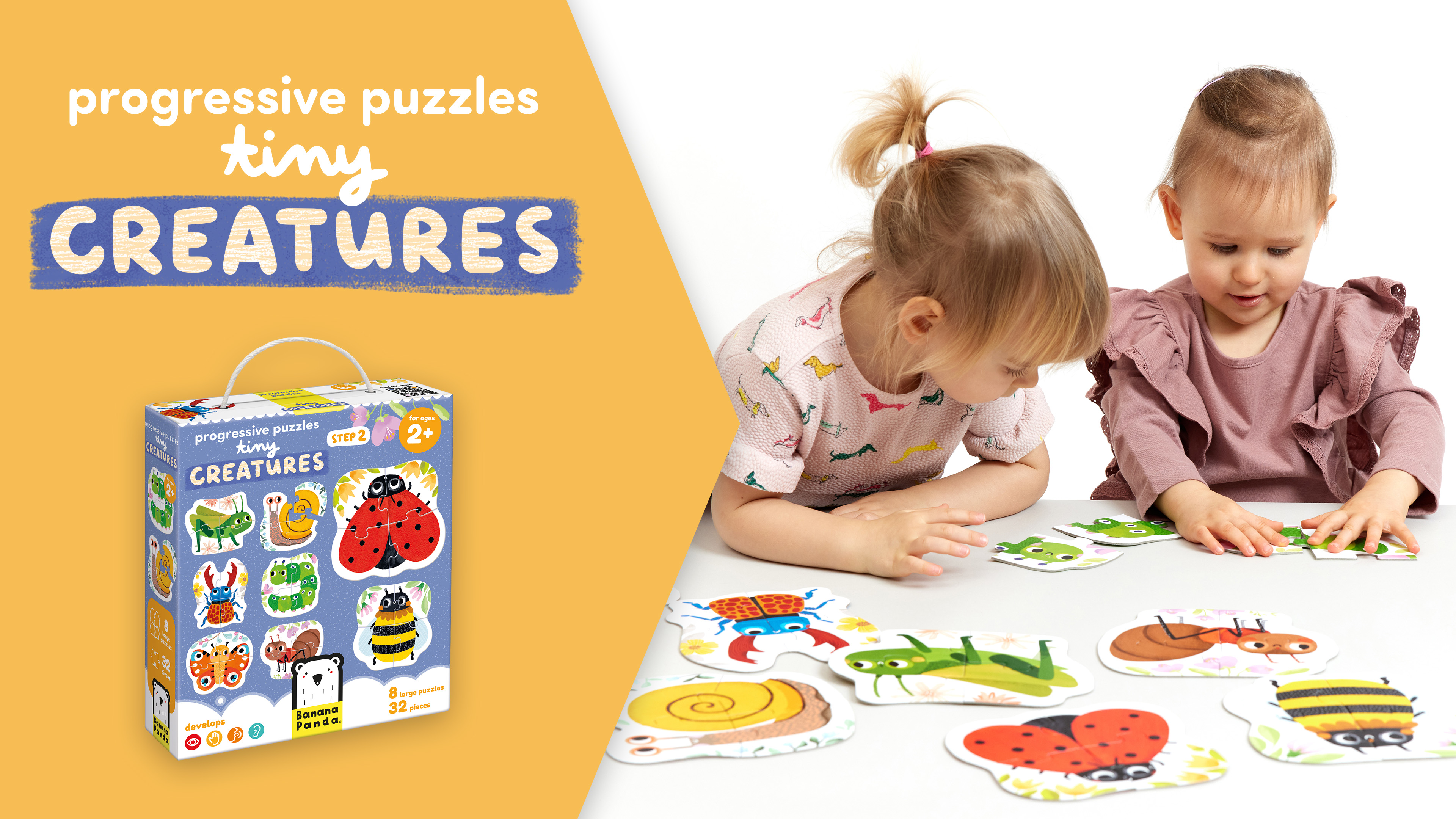 Amazon.com: Progressive Puzzles Tiny Creatures 2+ Toddler Puzzle